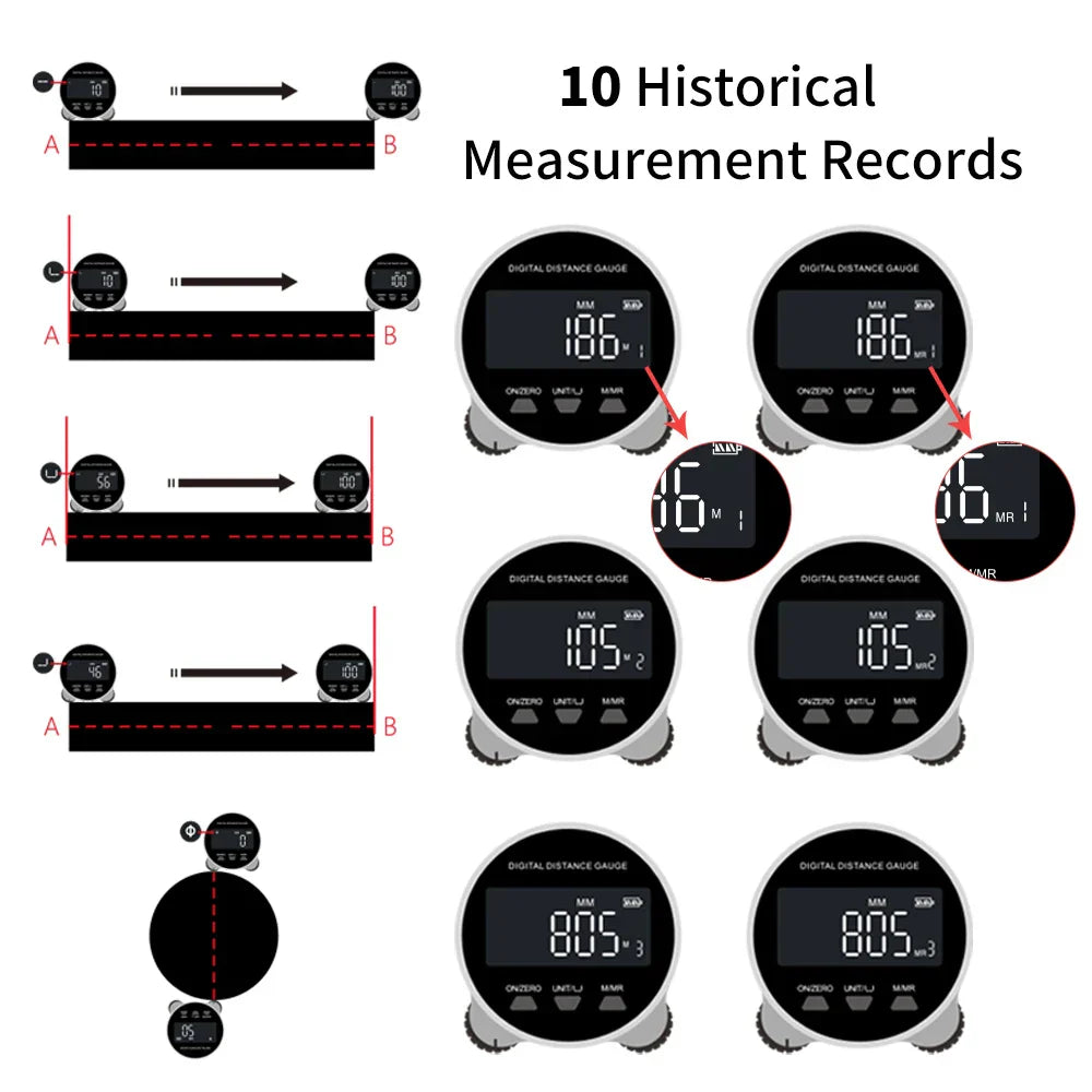 Avtoit | High Precision LCD Display Rechargeable Digital Ruler