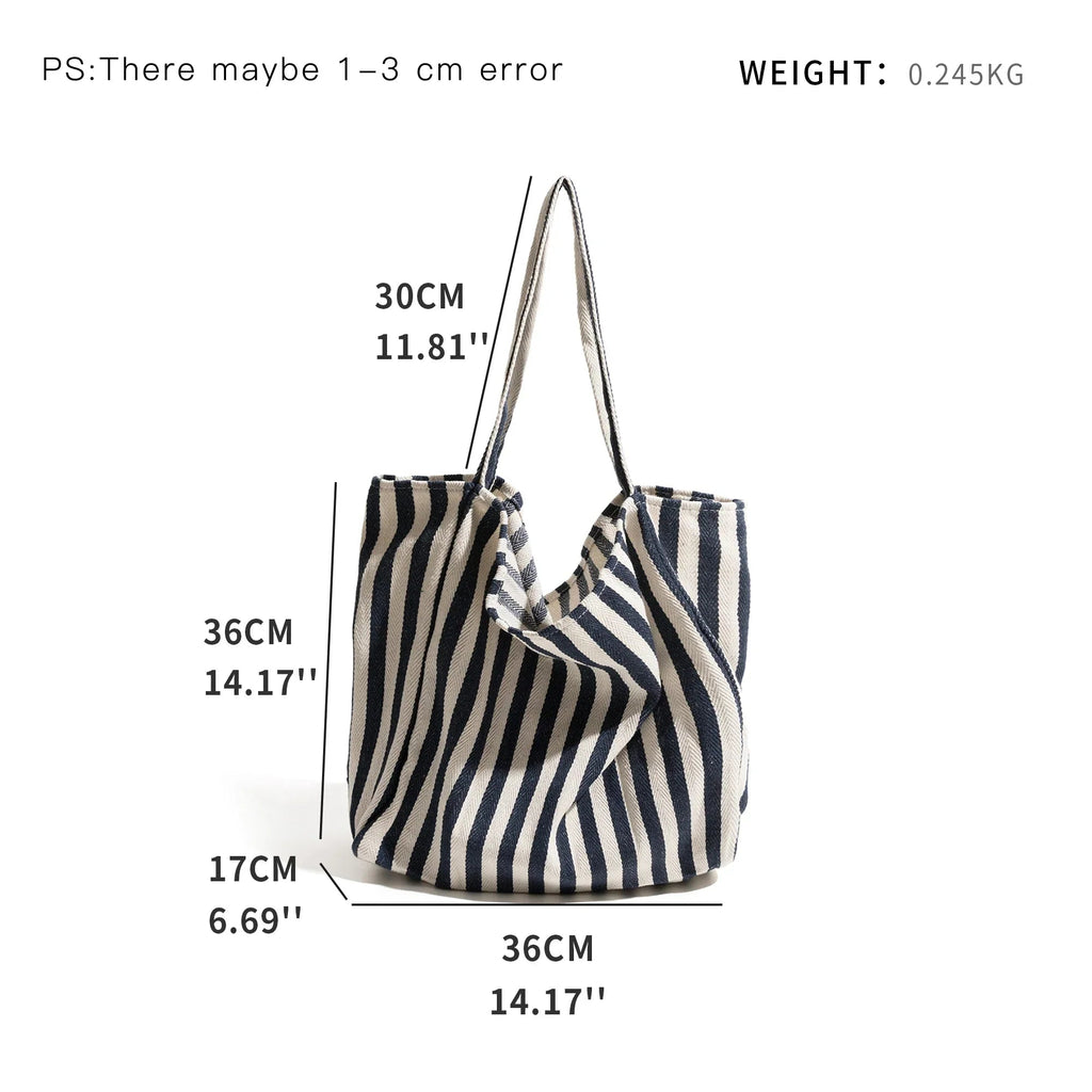 Avtoit | Striped linen tote bag