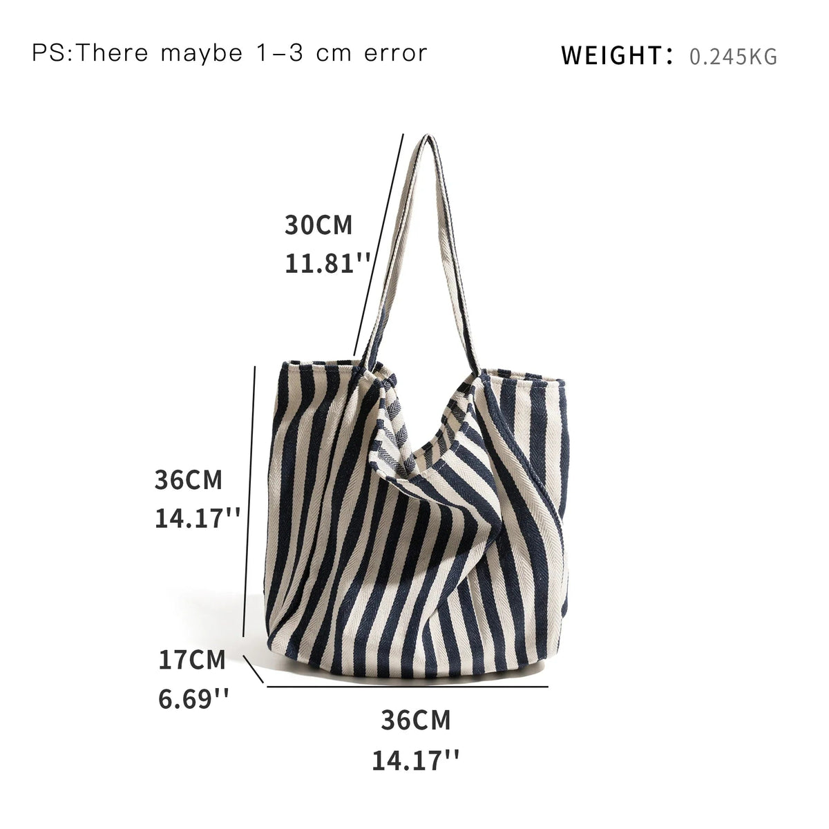 Avtoit | Striped linen tote bag