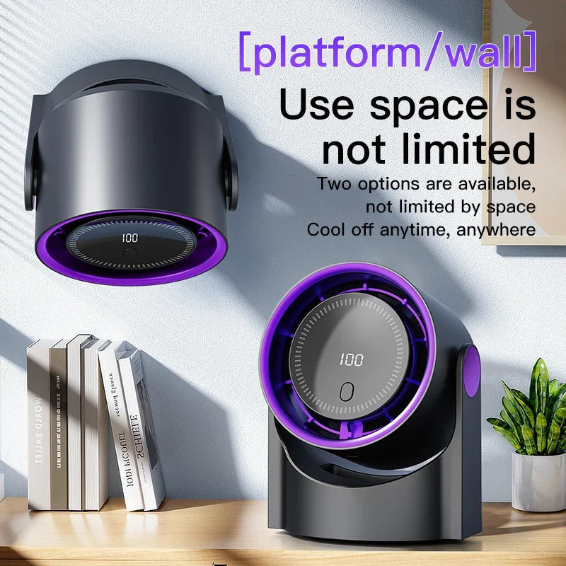 Avtoit | Aerolora Table Fan | Bladeless & Quiet | 100 Levels | USB Bladeless Fan