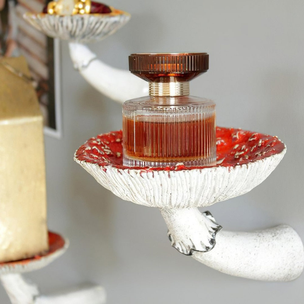 Avtoit | Mushroom Shape Floating Resin Wall Shelf