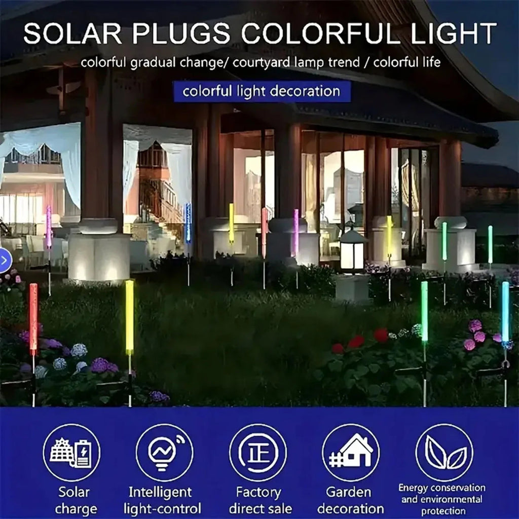 Avtoit | LumaFlair Solar Garden Light | Color Changing LED | Weatherproof | With Ground Spike