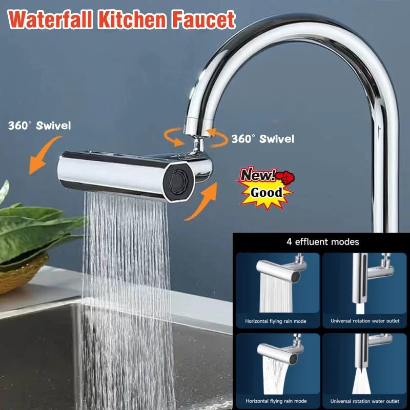 Avtoit | Multifunctional Waterfall Modern Kitchen Matte Faucet