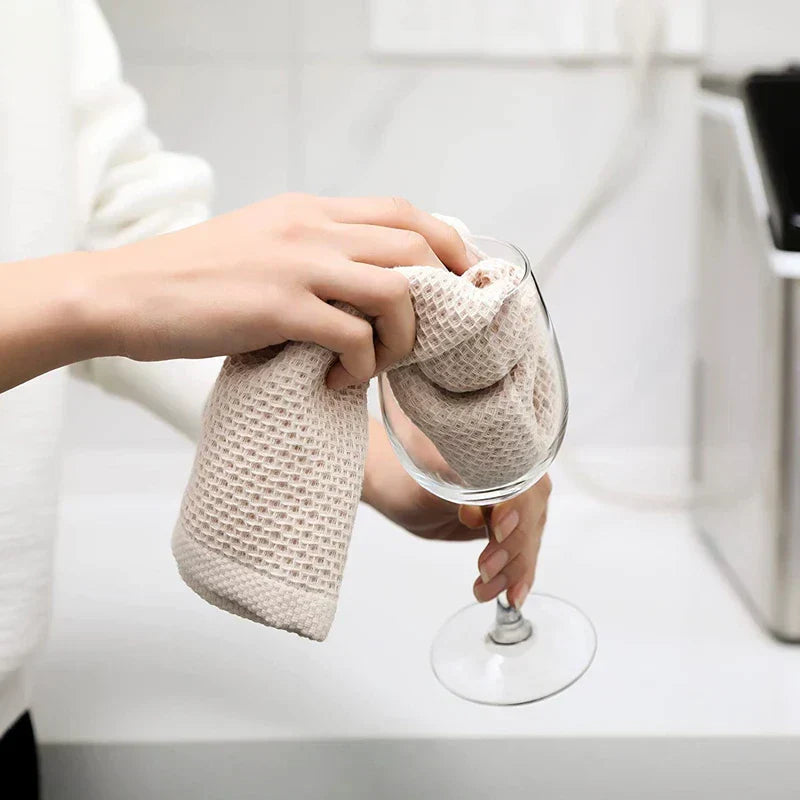 Avtoit | EcoWaffle Dish Towel | 100% Cotton | Absorbent & Quick-Drying | Honeycomb Design