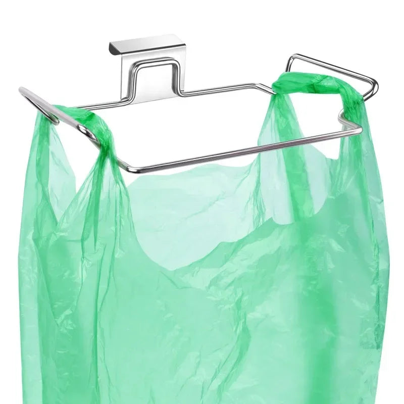 Avtoit | ClipBin Waste Holder | Stainless Steel Clip for Garbage Bags | No Drilling | For Kitchen & Bathroom
