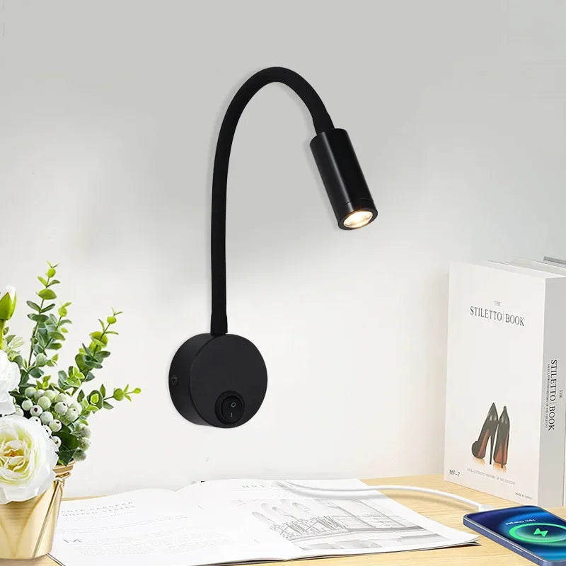 Avtoit | Versatile LED Wall Lamp: Modern, Flexible, Perfect for Reading in Bed