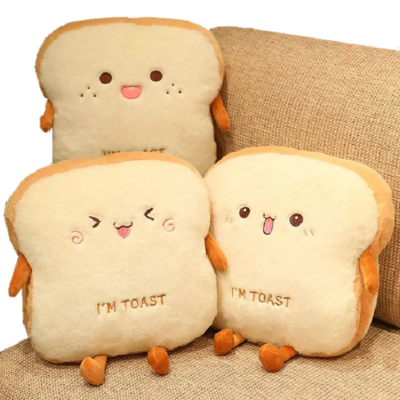 Avtoit | Plush Toast Bread Ultra Soft Hand Warmer Pillow