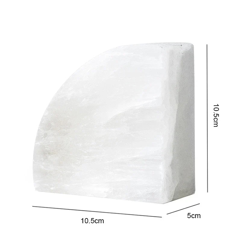 Avtoit | Onyxa White Onyx Bookend | Elegant Design | 1-piece | Luxurious Decor & Functionality