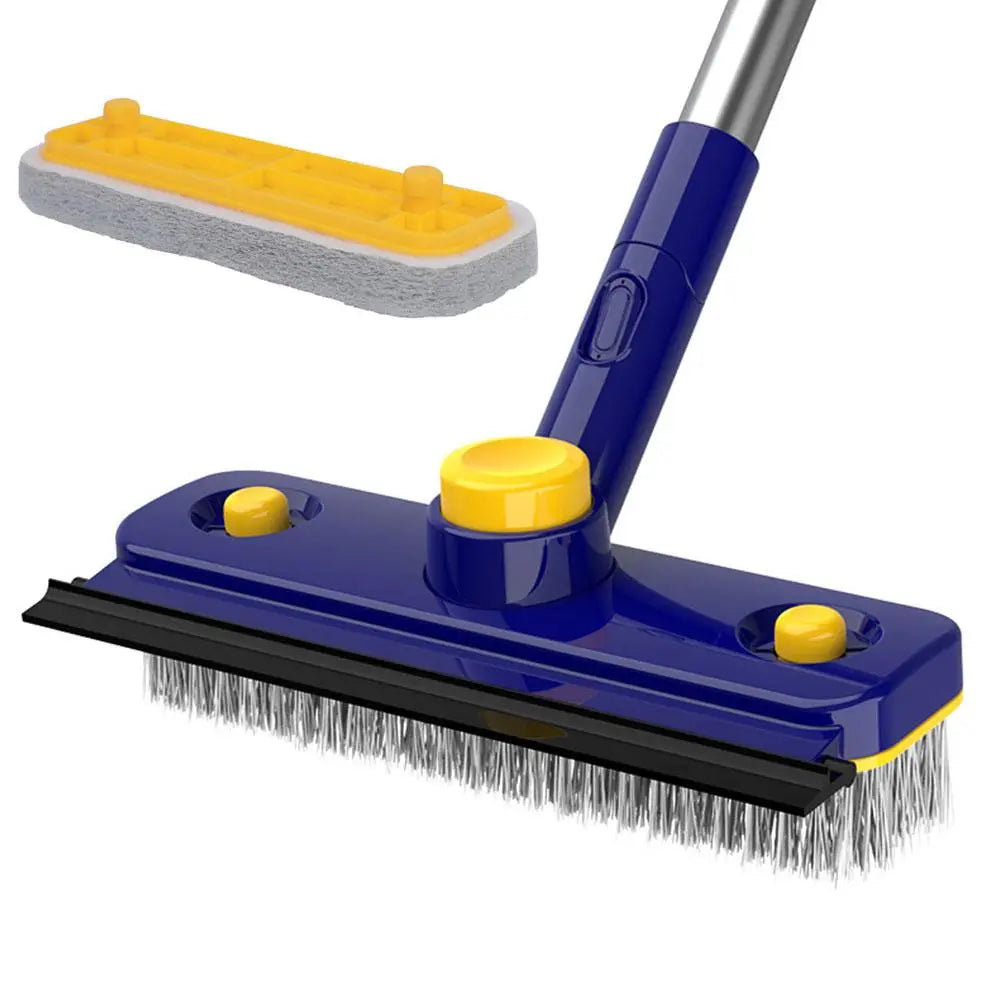 Avtoit | 2in1 V-Shaped Long Handle Floor Scrub Edge Cleaner Brush