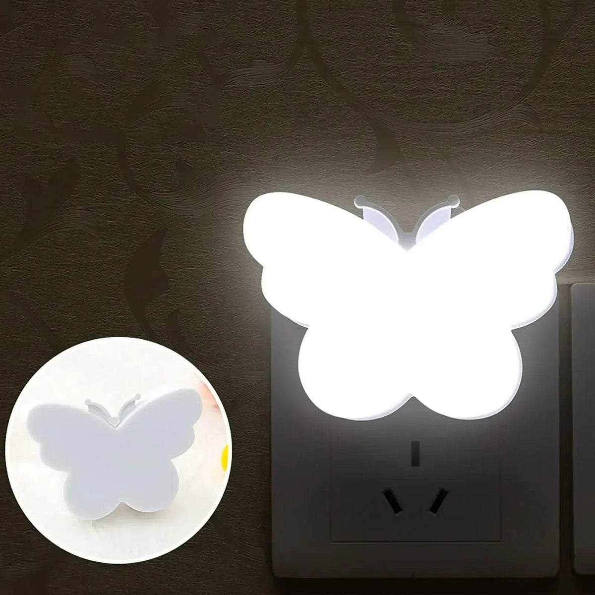 Avtoit | GlowEase LED Night Light | Automatic Light Sensor | Warm White Comfort Light