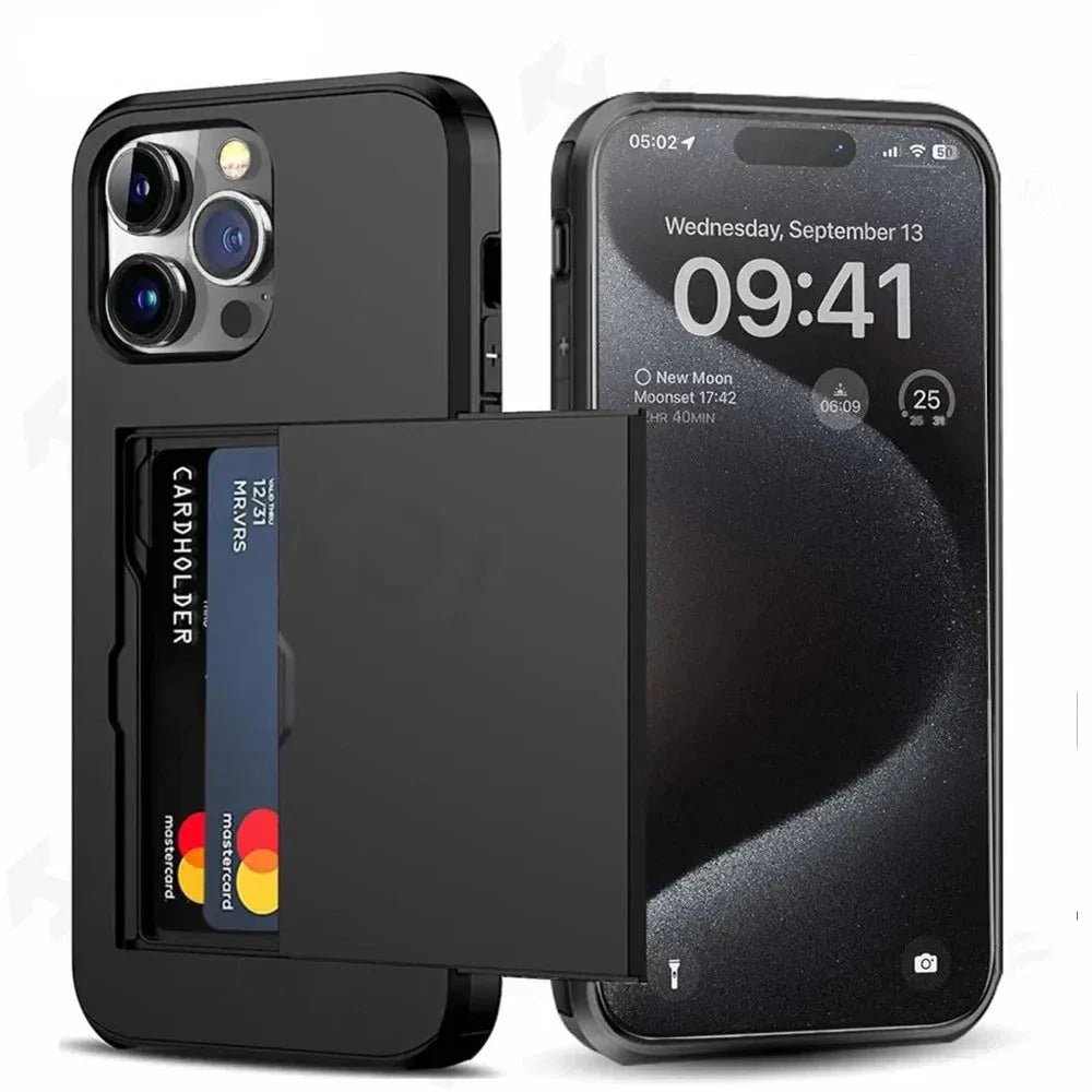 Avtoit | LuxShield iPhone Case with Card Holder | Slim Design | Card Storage | Protection & Style