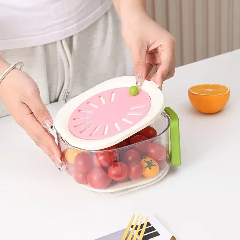 Avtoit | Dust-Proof Fruit Drainer Basket