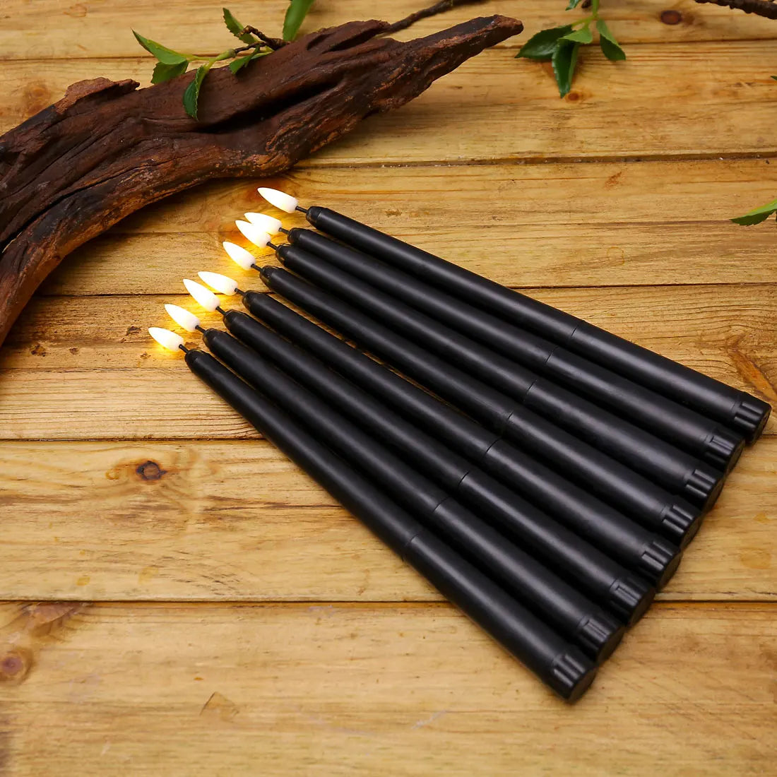 Avtoit | Black LED tealights without flame with remote control for an unforgettable atmosphere