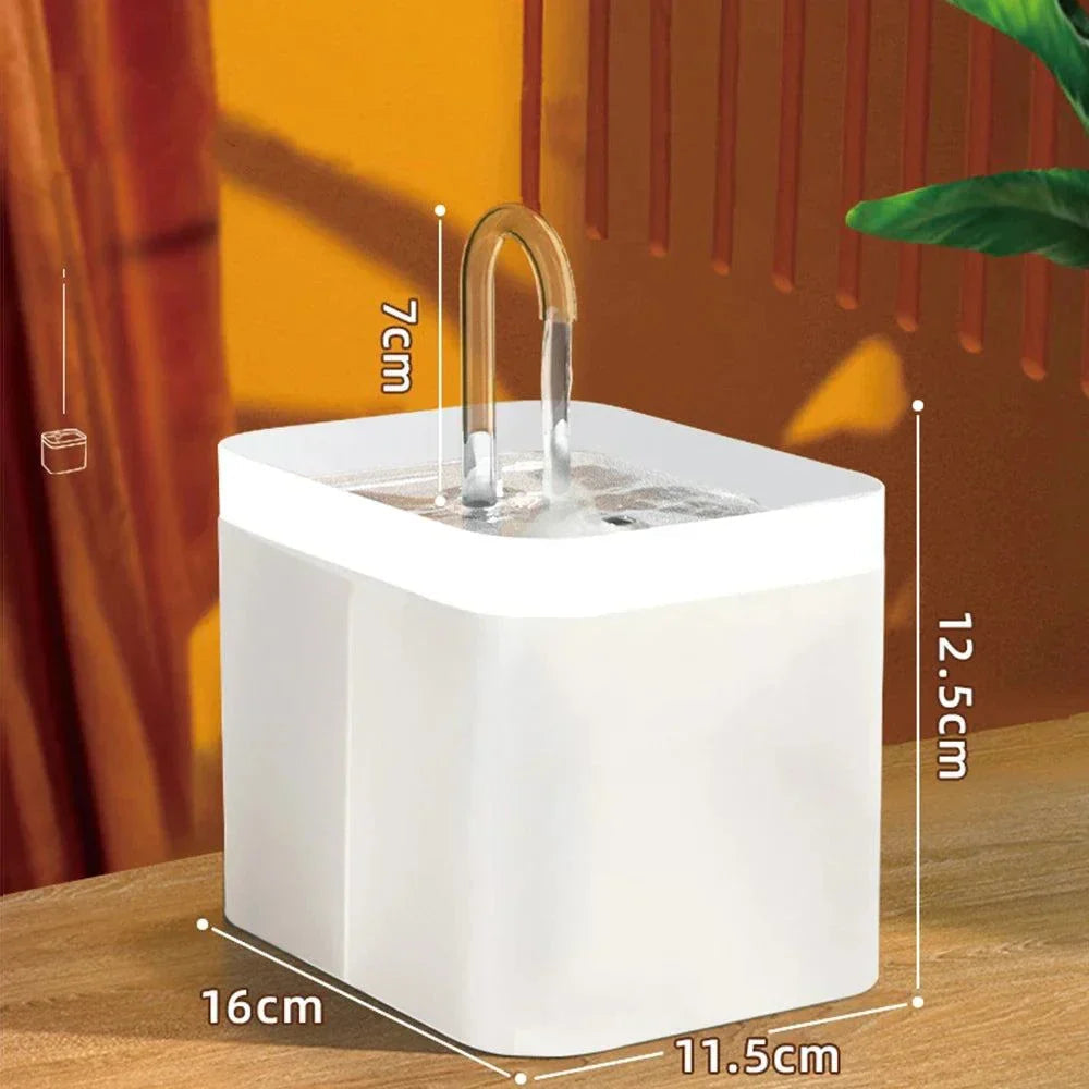 Avtoit | Ultra-quiet Pet Water Fountain with Intelligent Filtration - 1.5 l Stainless Steel