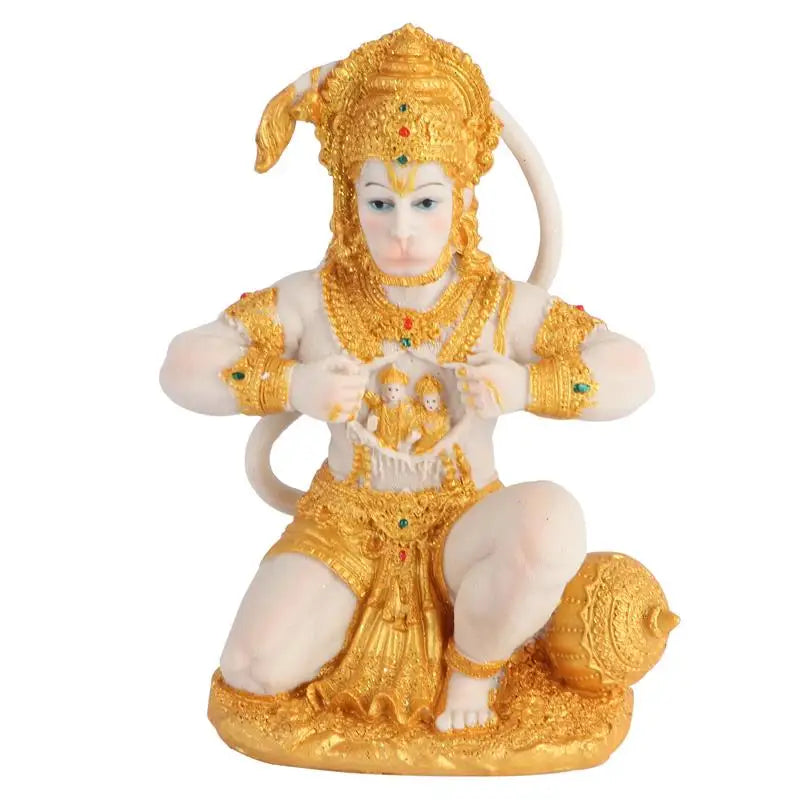 Avtoit | 1 Piece Hanuman Buddha Monkey God Figurine Southeast Asian Style Home Sculpture Lord Hanuman Statue Buddha Figur Ornament