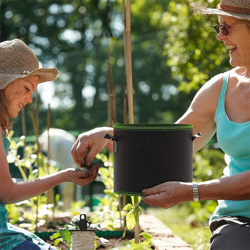 Avtoit | Planting bag made of nonwoven fabric – Robust garden container with handles for plants