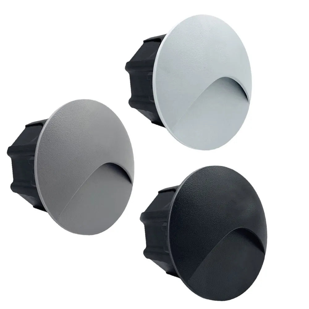 Avtoit | Modern waterproof IP65 LED recessed wall lamp for outdoor lighting - 3W embedded step & staircase balcony portal light