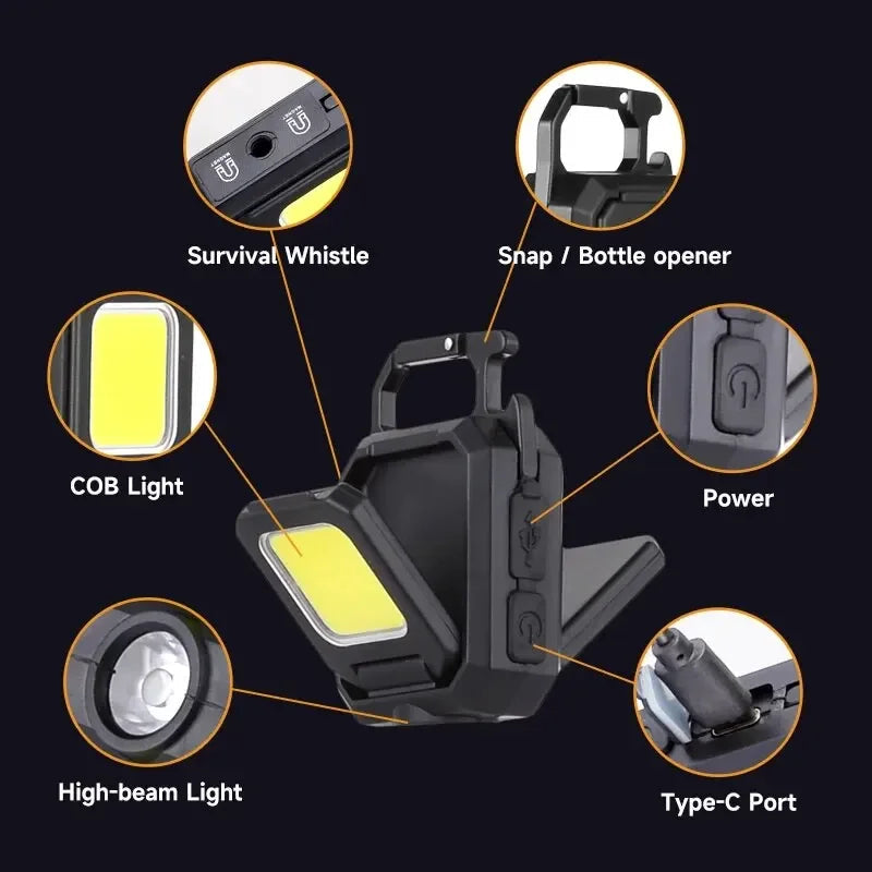 Avtoit | Luminoxx Mini Work Light | 800 Lumen LED | Magnetic Base & USB-C | 5 Modes | IPX5 Water Protection