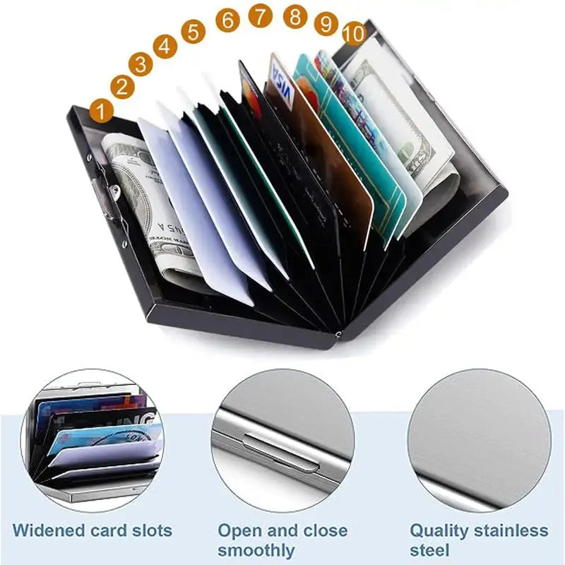 Avtoit | Slim RFID-blocking stainless steel wallet for cards