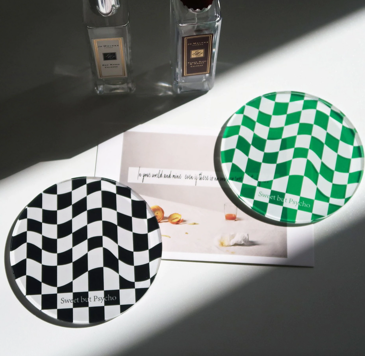 Avtoit | Checkered Acrylic Coaster