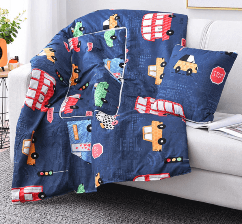 Avtoit | 2In1 Colorful Cartoon Pillow Blanket