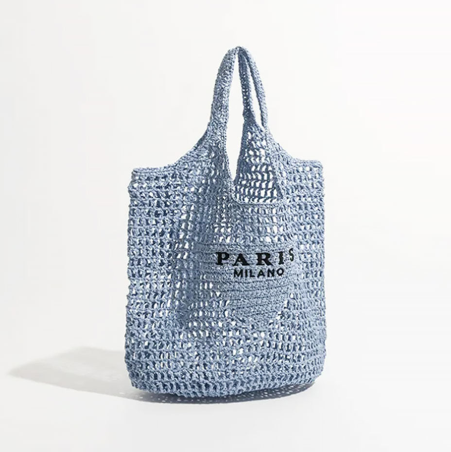 Avtoit | Net straw crochet beach bag