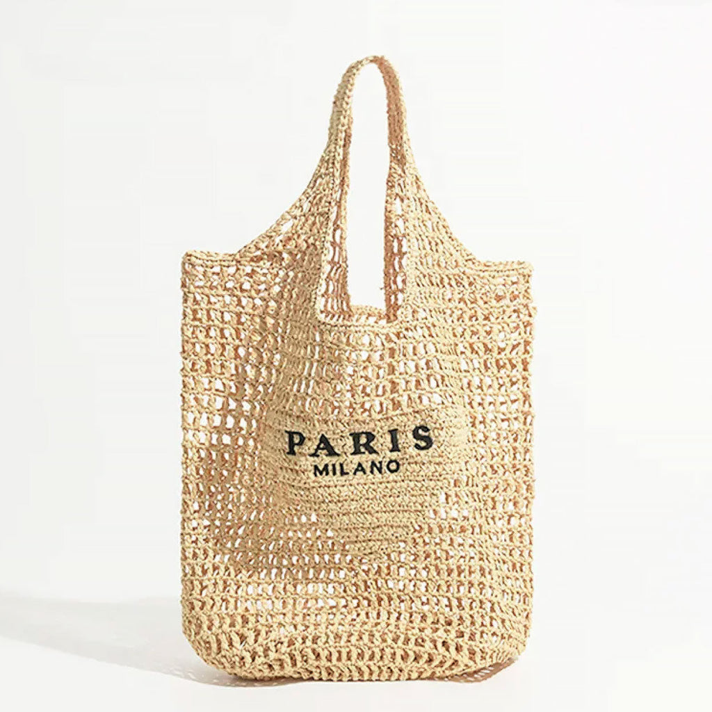 Avtoit | Net straw crochet beach bag