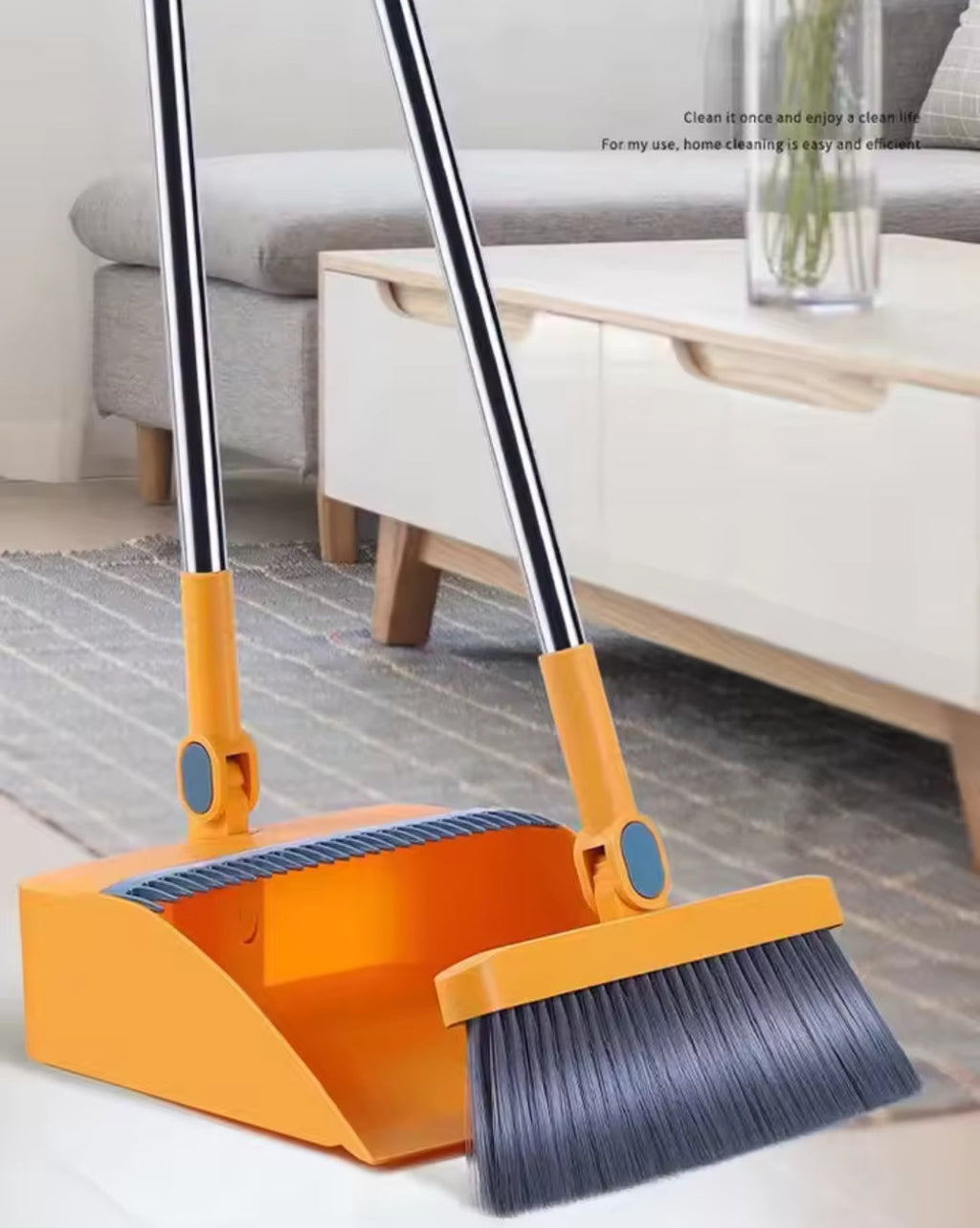 Avtoit | Magnetic Broom and Collapsible Dustpan Set
