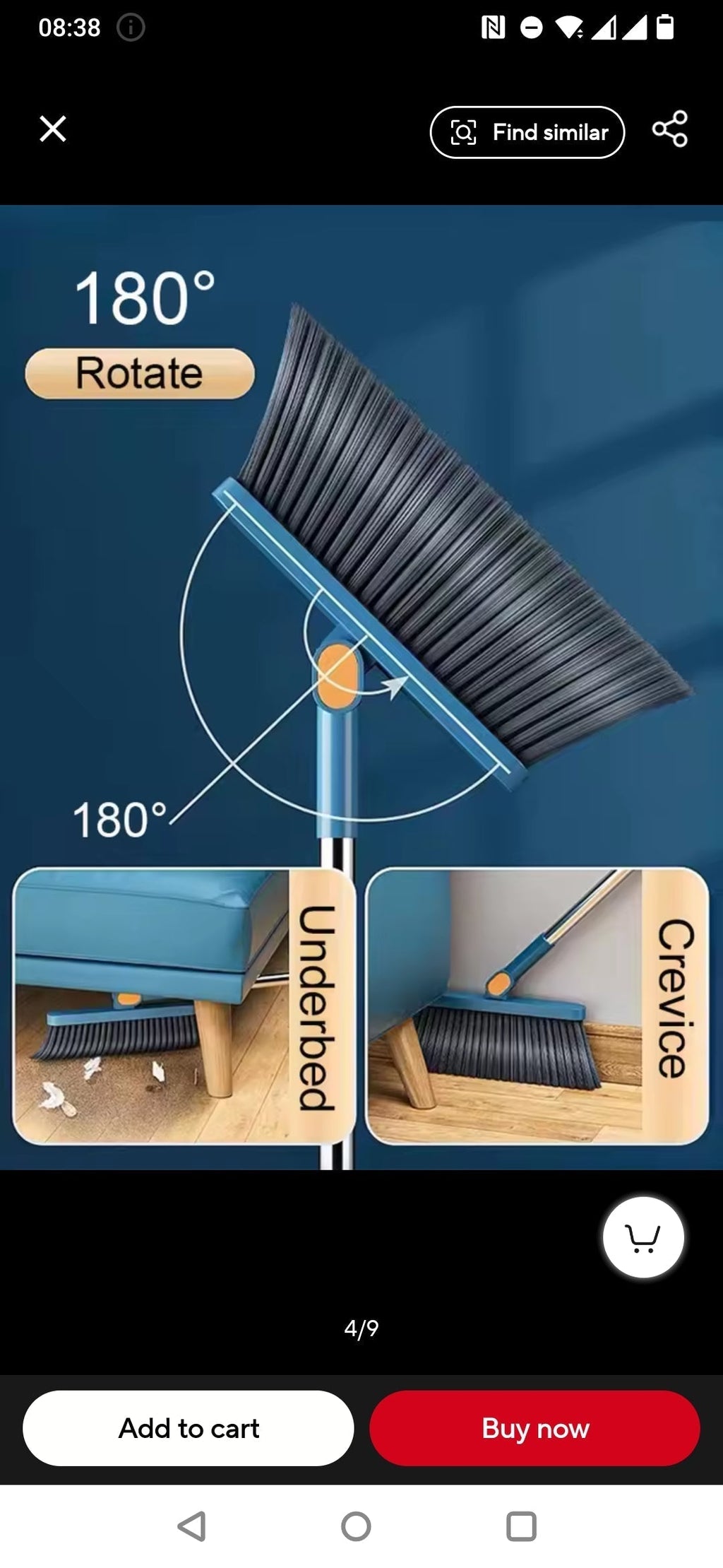 Avtoit | Magnetic Broom and Collapsible Dustpan Set