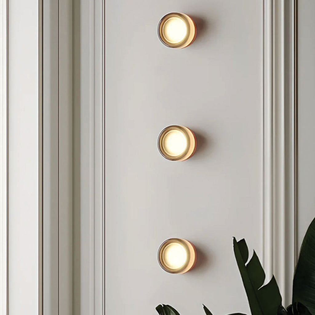 Avtoit | LumièreLux - Stylish Dimple Wall Lamp made of Metal and Glass