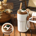 Avtoit | Compact thermos cup with temperature display – 410ml cup for hot and cold drinks