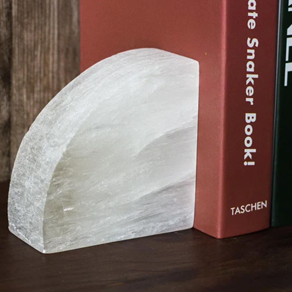 Avtoit | Onyxa White Onyx Bookend | Elegant Design | 1-piece | Luxurious Decor & Functionality