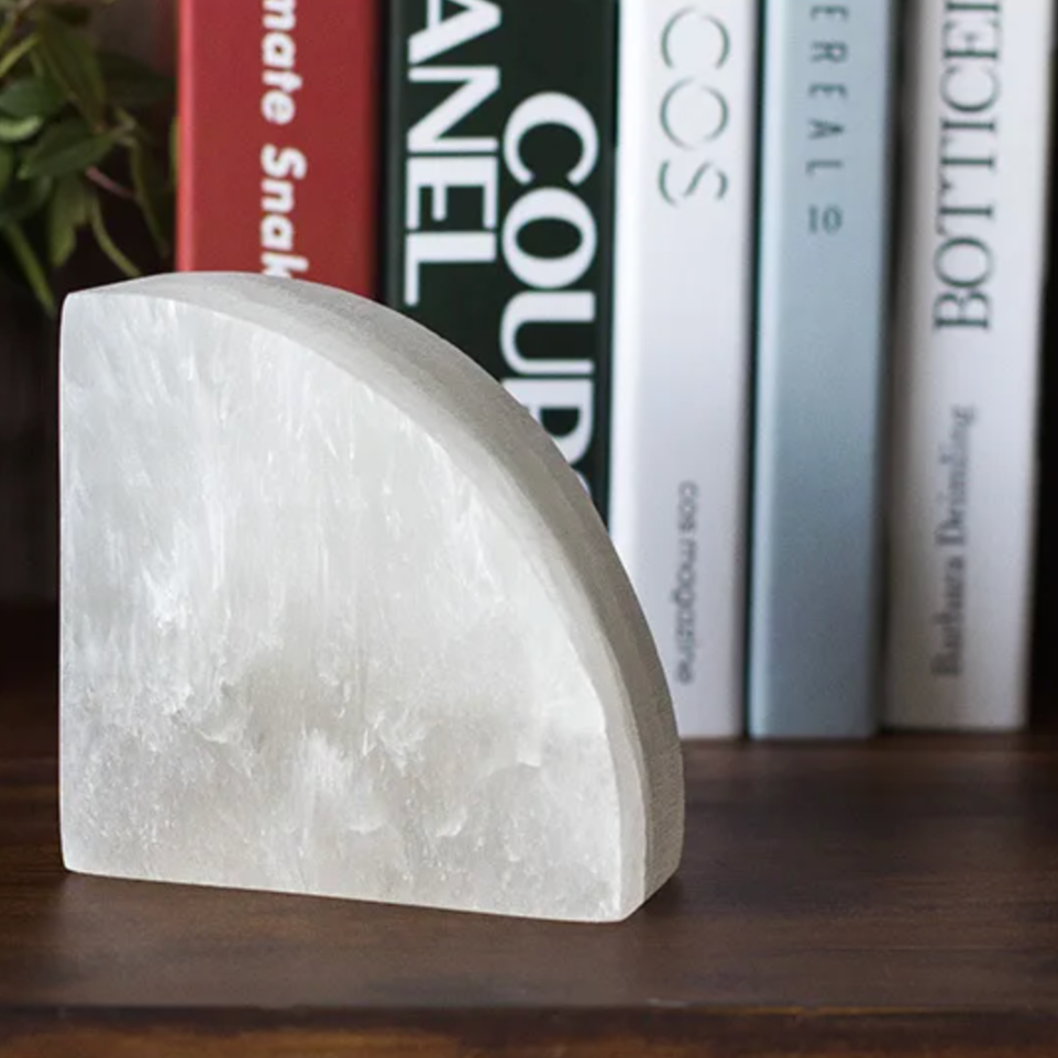 Avtoit | Onyxa White Onyx Bookend | Elegant Design | 1-piece | Luxurious Decor & Functionality