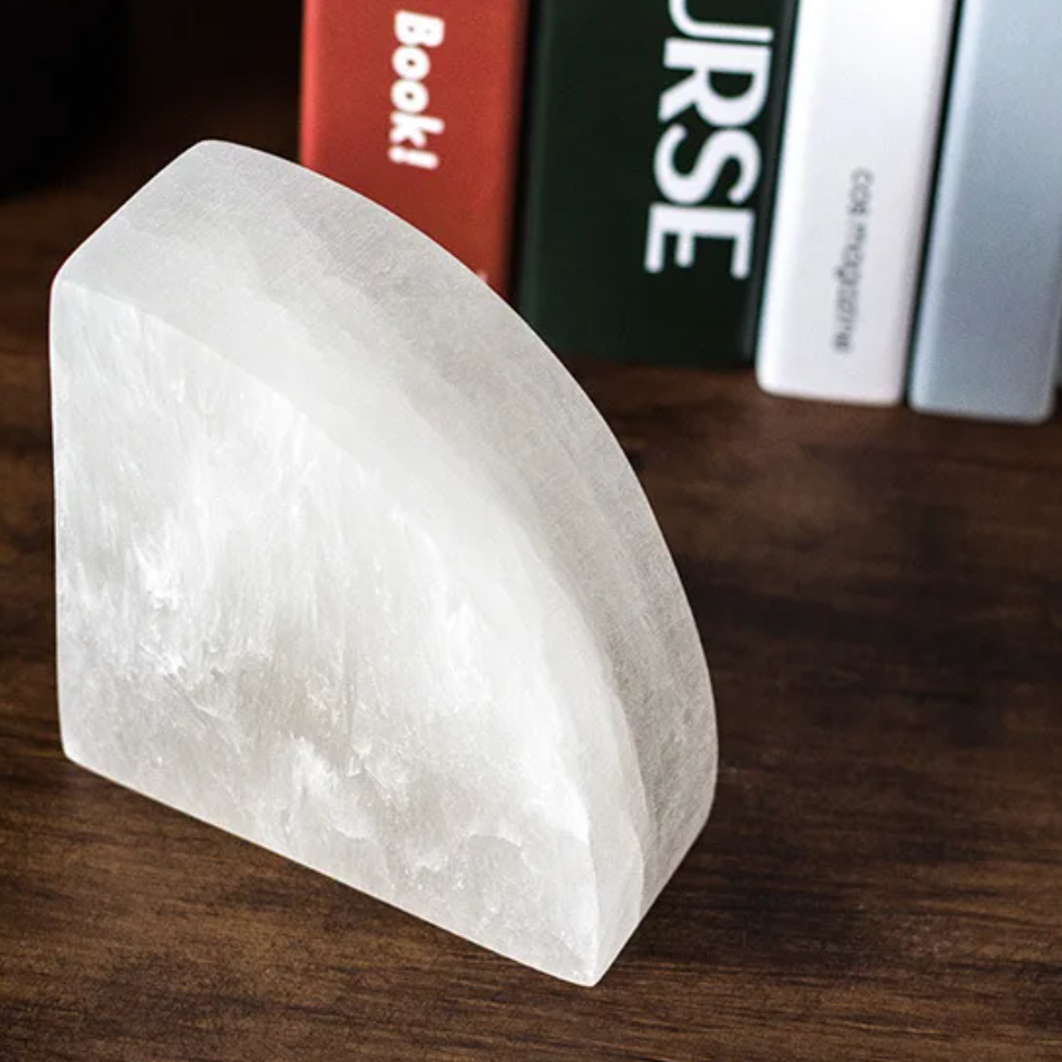 Avtoit | Onyxa White Onyx Bookend | Elegant Design | 1-piece | Luxurious Decor & Functionality