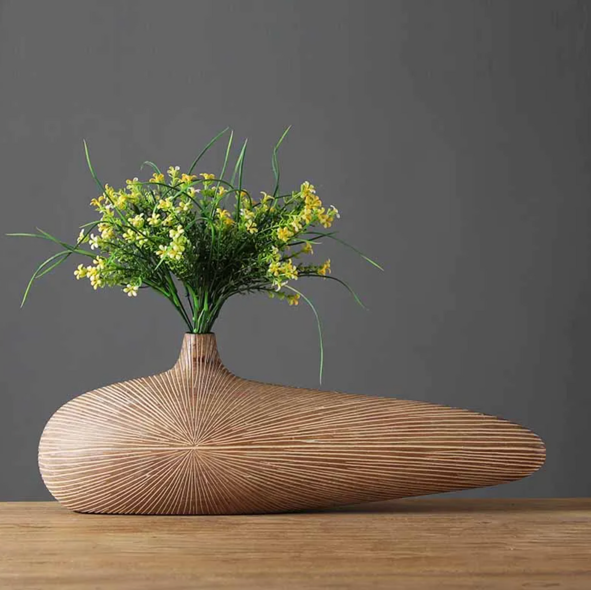 Avtoit | ClayAura Sahara Sculptured Vase | Handmade | Modern Decor for Home | Elegant Design