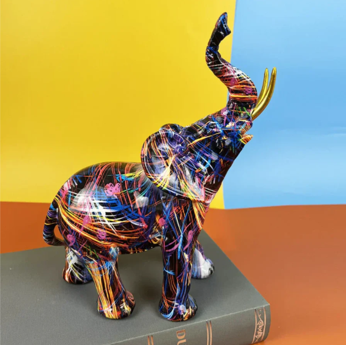 Avtoit | Colorful Elephant Statue