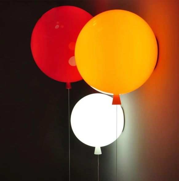 Avtoit | Modern colorful balloon wall lamp – Creative LED wall lamp with pull switch for bedroom