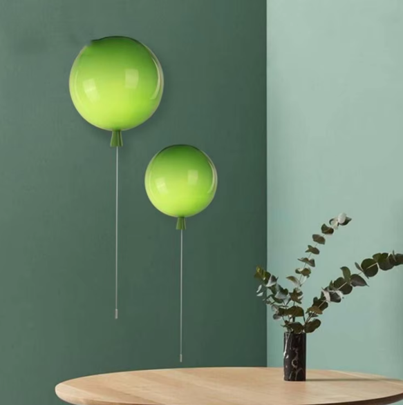 Avtoit | Modern colorful balloon wall lamp – Creative LED wall lamp with pull switch for bedroom