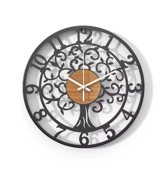 Avtoit | EternaLine | Silent Wall Clock with Geometric Pattern