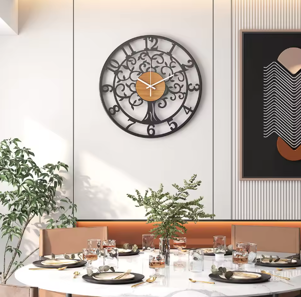 Avtoit | EternaLine | Silent Wall Clock with Geometric Pattern