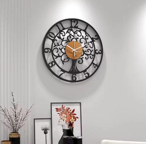 Avtoit | EternaLine | Silent Wall Clock with Geometric Pattern