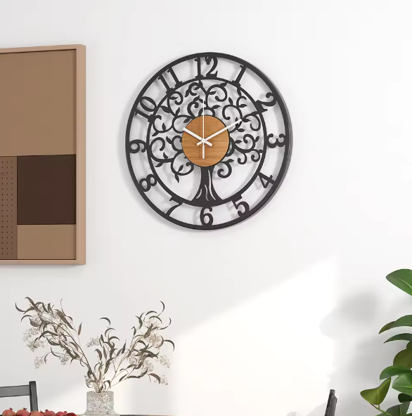 Avtoit | EternaLine | Silent Wall Clock with Geometric Pattern