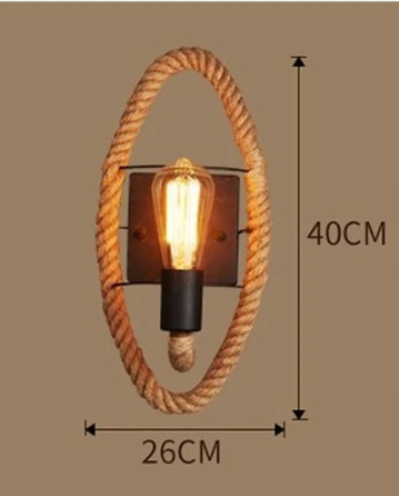 Avtoit | Vintage Rope Wall Light
