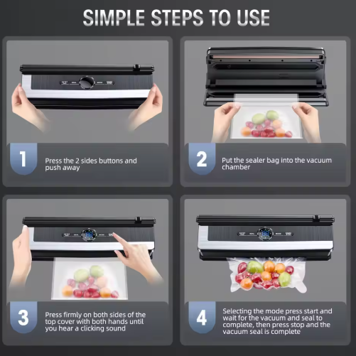 Avtoit | Multifunctional 8-in-1 Vacuum Sealer with Integrated Film Cutter