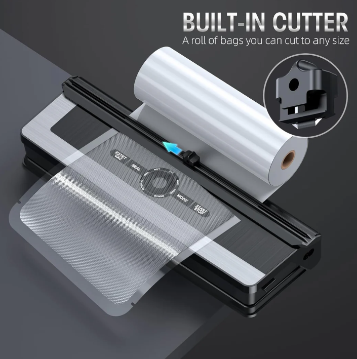 Avtoit | Multifunctional 8-in-1 Vacuum Sealer with Integrated Film Cutter