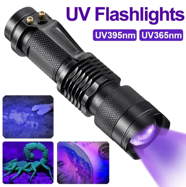 Avtoit | UV-LED flashlight – Ultraviolet light for stain detection and pet urine detection