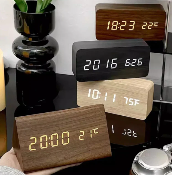 Avtoit | LED wooden watch with voice activation