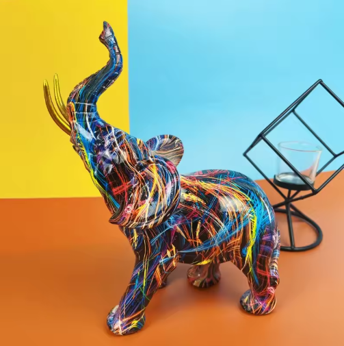 Avtoit | Colorful Elephant Statue