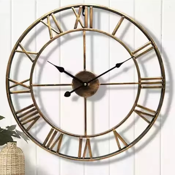 Avtoit | ClassicTime | Quartz Wall Clock – 3D Design with Roman Numerals