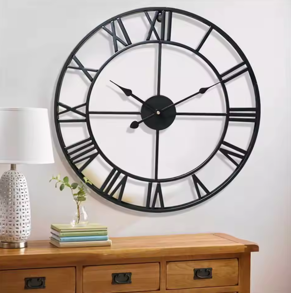 Avtoit | ClassicTime | Quartz Wall Clock – 3D Design with Roman Numerals